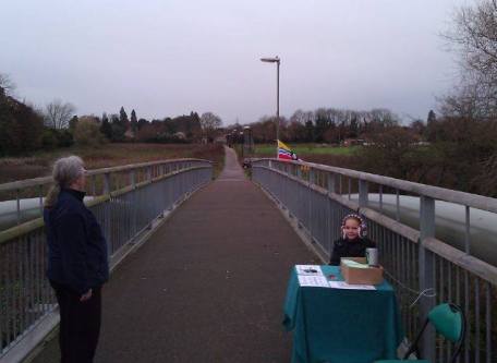 The Eatons Community Association county passports on Willow Bridge.2
