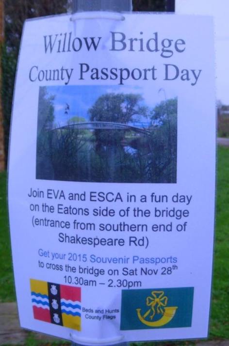 The Eatons Community Association county passports on Willow Bridge.3