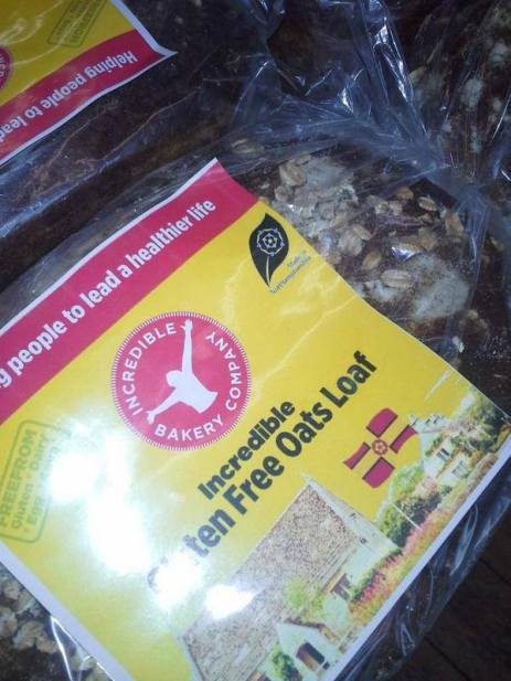 The Northamptonshire flag now incorporated into the packaging of Kettering based Incredible Bakery Company