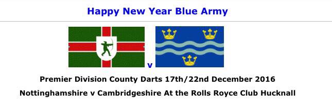 The Cambridgeshire county darts team proudly sports its county flag on its website and the sleeves of the team shirts.2