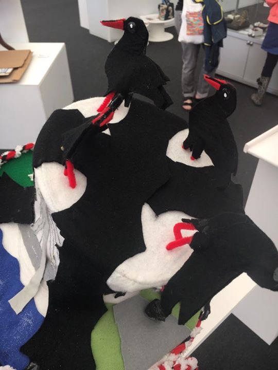 a-3d-version-of-the-flag-of-flintshire-at-the-urdd-eisteddfod