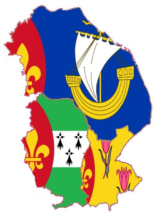 Lincs Parts Flag Map