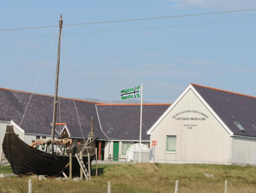 The South Uist flag at the Kildonan Musuem