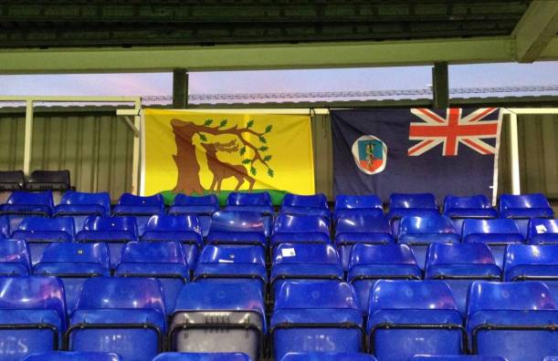 The county flag displayed by supporters of Maindenhead United FC, Berkshire