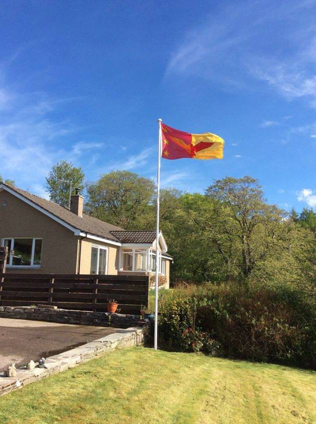 A great photo of the Sutherland flag