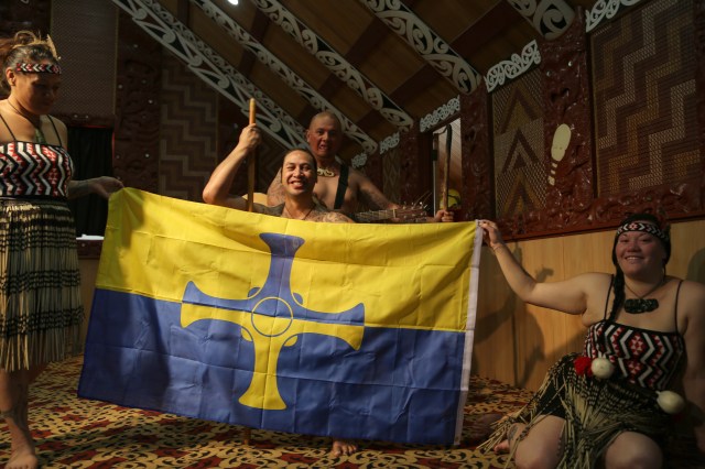 2nd pic is with Maori warriors in New Zealand.